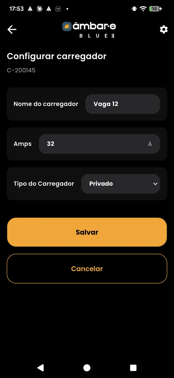 Configurar carregador