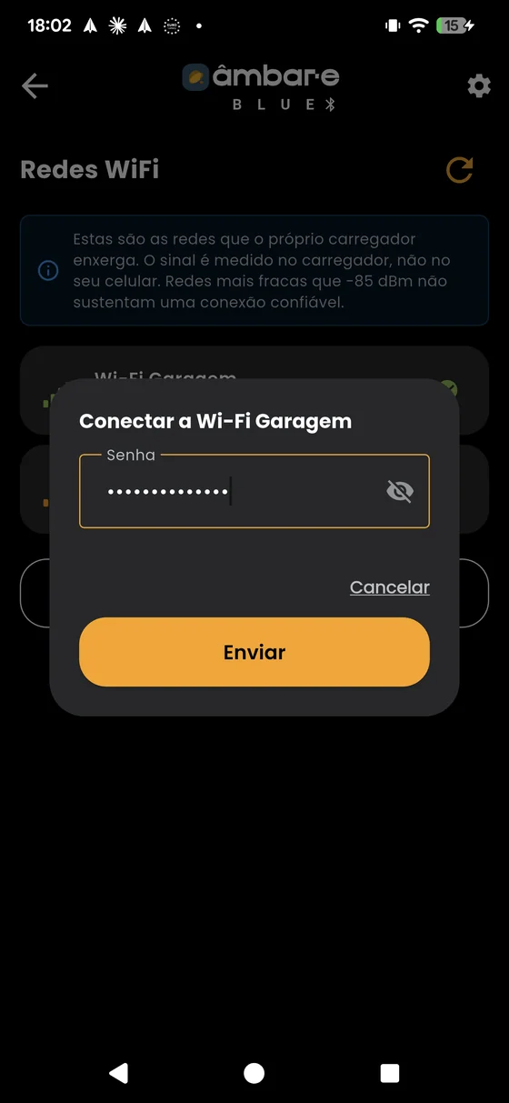 Senha da rede