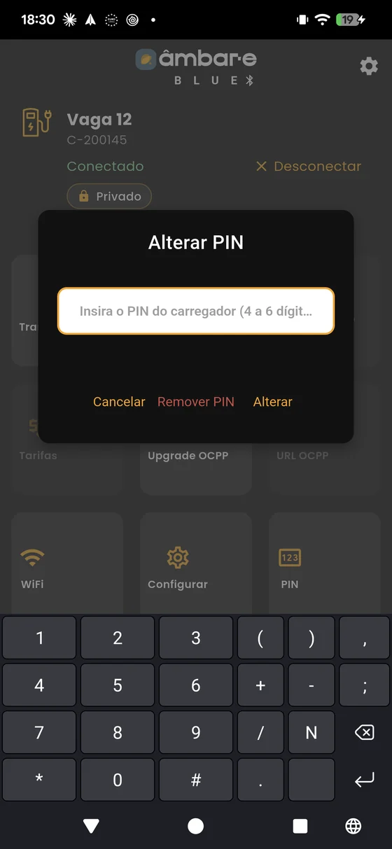 Alterar PIN