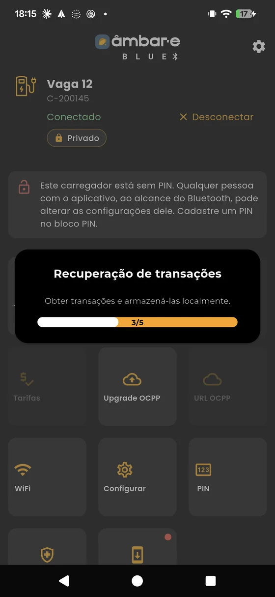 Envio das recargas