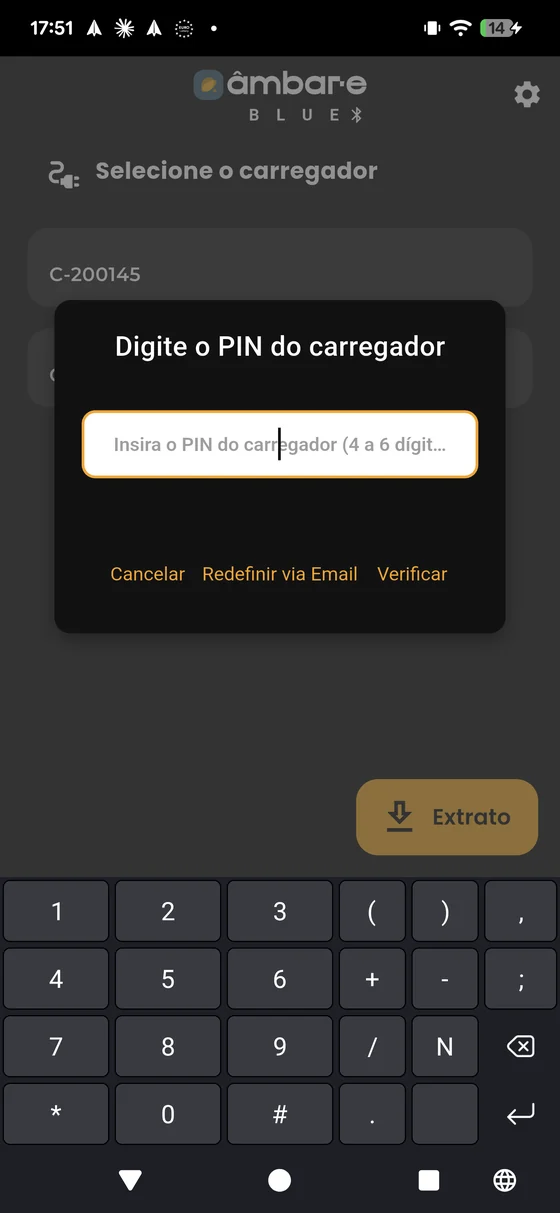 PIN do carregador