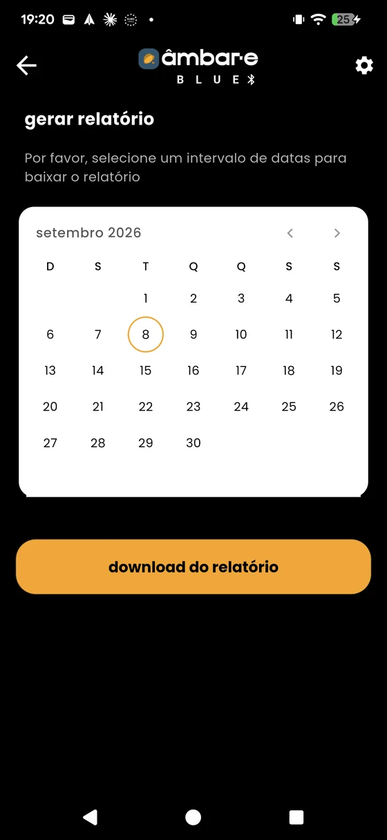 Período do extrato