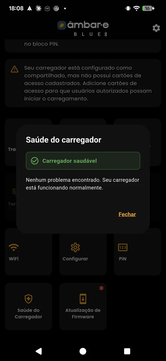Carregador saudável