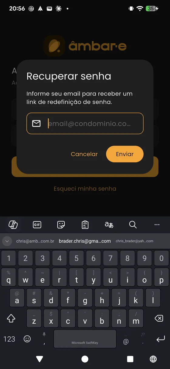 Recuperar senha