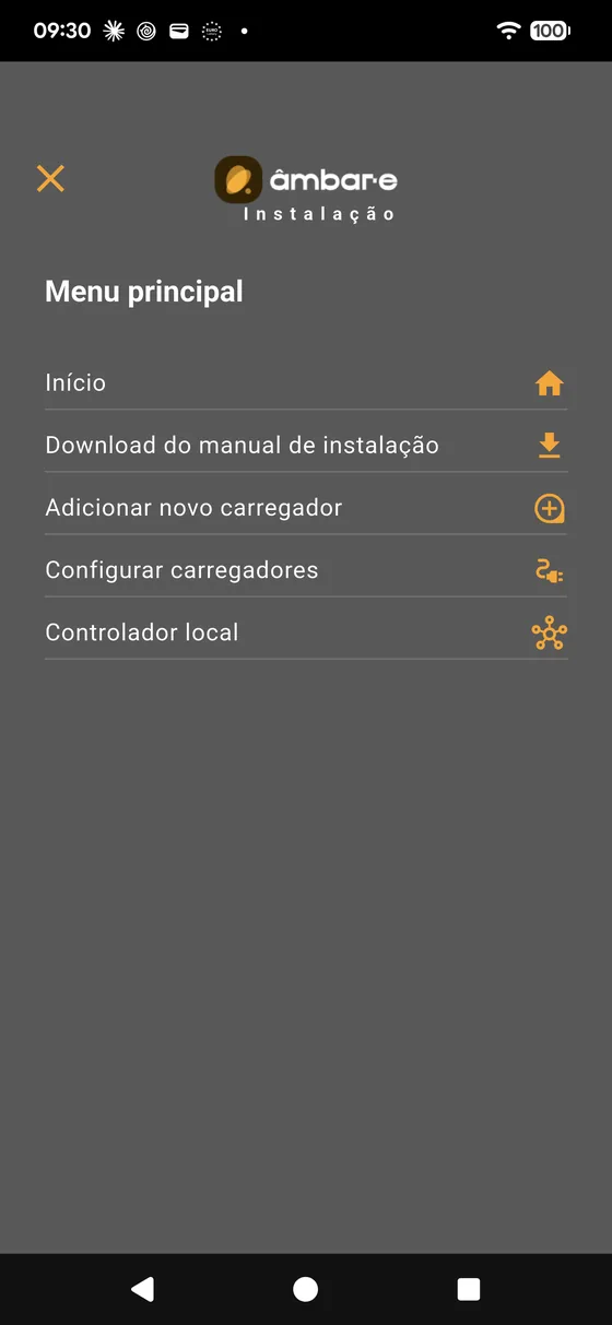 Menu principal