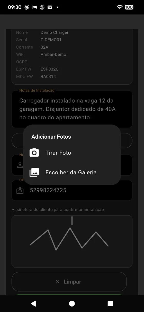 Adicionar fotos