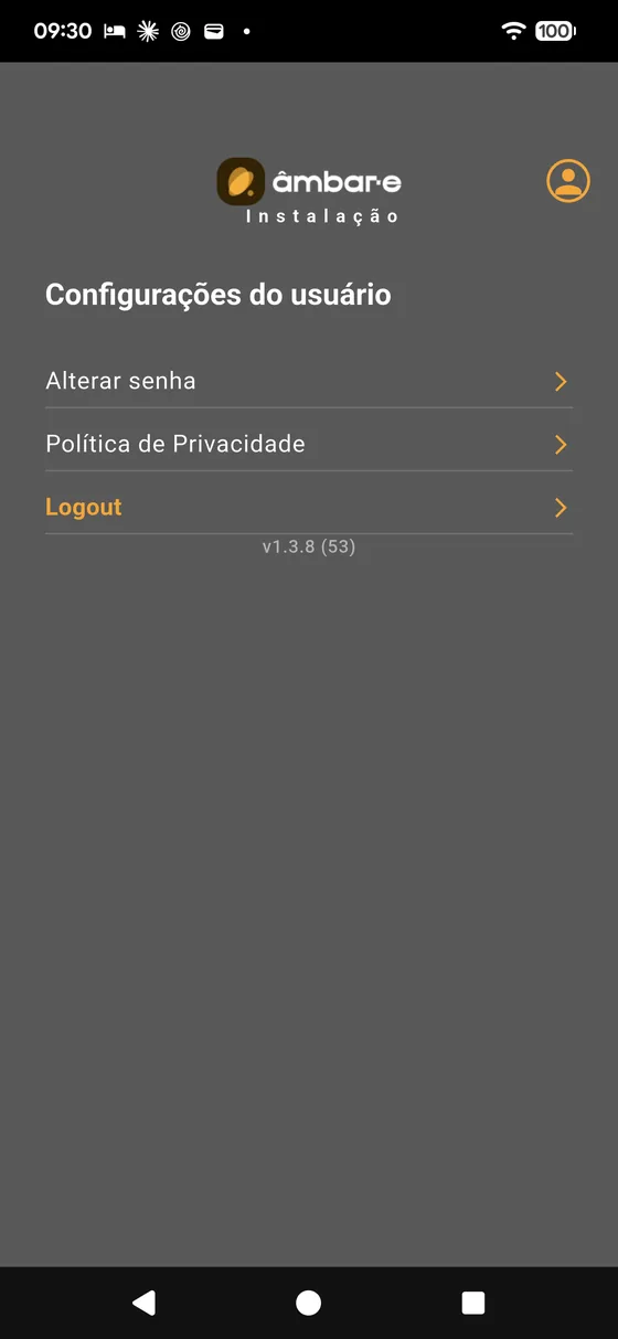 Configurações do usuário